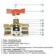 Кран шаровый с фильтром для водомера Solomon 1/2" 8031 - изображение 3