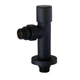 Набор угловых кранов с американкой Solomon LUX 1/2" 7777 (2шт.) BLACK - изображение 2
