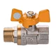 Кран шаровый газовый прямой PROFESSIONAL 1/2" с наружной-внутренней резьбой ЖБ PN40 QP152 - изображение 1