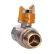 Кран шаровый газовый прямой PROFESSIONAL 1/2" с наружной-внутренней резьбой ЖБ PN40 QP152 - изображение 3