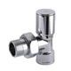 Кран вентильний кутовий з американкою Solomon 1/2" Chrome 1845 - зображення 1