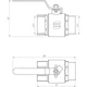 Кран шаровый прямой SELBA 2" с наружной-внутренней резьбой КР SL1505 - изображение 3