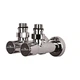Краны вентильные угловые с американкой Solomon LUX 1/2" chrom 7777 (2шт. комплект) - изображение 3