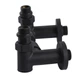 Набор кранов вентильных угловой с американкой Solomon LUX 1/2" 7777 TEN (2шт.) BLACK - изображение 5