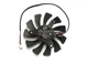 Вентилятор кулер для видеокарты MSI GT 710 730 740 1030 GTX 750 Ti 75 мм 2-pin ONG HUA HA8010H12F-Z (XY-D08010SM HA8010H12B-Z HA8010H12C-Z) кабель 14 см (№108) - изображение 2