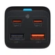Зарядний пристрій Baseus GaN3 Pro 65W (2xUSB, 2xType-C) Quick charge для MacBook/Asus/Lenovo/HP/Google/Huawei/Samsung + кабель USB-C 100W black - зображення 6