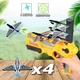 Детский игрушечный пистолет с самолетиками Air Battle катапульта с летающими самолетами (AB-1). Цвет: желтый(ws23412)(WB) - изображение 4