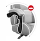 Ігрове крісло HUZARO Force 4.7 White Mesh Оббивка тканина Білий - зображення 8