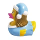 Утка Снегурочка FunnyDucks резиновая L1845 - изображение 4