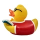 Утка Писатель FunnyDucks резиновая L1827 - изображение 4