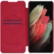 Шкіряний чохол (книга) Nillkin Qin Pro Camshield Samsung Galaxy S23 Ultra Червоний - зображення 5