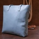 Сумка шопер жіноча шкіряна Shvigel leather-16361 Блакитна - изображение 6