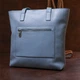 Сумка шопер жіноча шкіряна Shvigel leather-16361 Блакитна - изображение 7