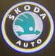 Логотип підсвічування дверей Шкода Lazer door logo light SKODA GREEN - зображення 3