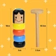 Магический деревянный человечек Дарума для фокусов Unbreakable Wooden Man Daruma (разноцветный) - изображение 9