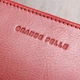 Стильный кожаный женский кошелек на молнии GRANDE PELLE 11563 Красный - изображение 4