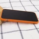 Кожаный чехол Xshield для Apple iPhone 12 (6.1") Оранжевый / Apricot Без бренда - изображение 4