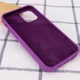 Чохол Silicone Case Full Protective (AA) Apple iPhone 13 Pro (6.1") Фіолетовий / Grape Без бренду - зображення 2