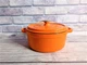 Кастрюля чугунная эмалированная 2,3л с крышкой Orange 20x9,5см - изображение 5