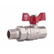 Кран кульовий "Американка" SD Forte 1" прямий SF220W25 - зображення 1