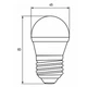 Лампочка EUROELECTRIC LED G45 5W E27 4000K 220V (LED-G45-05274(EE)) - зображення 3