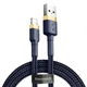USB кабель Lightning разъем для iPhone BASEUS cafule (1.5A, 2M). Blue-Gold - изображение 1