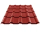 Металлочерепица АФИНА KLEVERSTEEL 1185/1085 мм 0,45 мм RAL 3005 Вишня - изображение 1