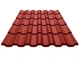Металлочерепица МАКСИМА KLEVERSTEEL 1195/1145 мм 0,45 мм RAL 3005 Вишня - изображение 1