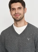 Пуловер GANT Extrafine Lambswool V-Neck 8010520-97 Charcoal Melange 2XL - изображение 5