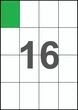 52,5×74,25мм Самоклеящаяся бумага А4, 16 Этикеток на листе, Упаковка 100 листов - изображение 1