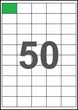 40×28мм Самоклеящаяся бумага А4, 50 Этикеток на листе, Упаковка 100 листов - изображение 1