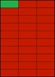 70×29,7мм КРАСНАЯ Самоклеящаяся бумага А4, 30 Этикеток на листе, Упаковка 100 листов - изображение 2