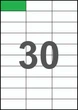 70×29,7мм Самоклеящаяся бумага А4, 30 Этикеток на листе, Упаковка 100 листов - изображение 1