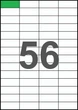 52,5×21,2мм Самоклеящаяся бумага А4, 56 Этикеток на листе, Упаковка 100 листов - изображение 1