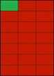 70×42,4мм КРАСНАЯ Самоклеящаяся бумага А4, 21 Этикетка на листе, Упаковка 100 листов - изображение 2