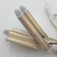 Плойка тройная керамическая для волос Gemei GM-1988 Золотой - изображение 3