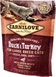 Сухой корм для взрослых кошек крупных пород Carnilove Cat Duck & Turkey Large Breed 400 г (8595602512775) - изображение 1