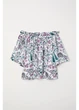 Блуза H&M 32 Білий 0622043_квіти - зображення 1