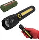 Ліхтарик ударостійкий ручний акумуляторний з Zoom 3 режиму Bailong BL C72/8133/P50 COB + USB Зарядка - зображення 1