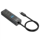 USB хаб расширитель с входом Type-C HUB адаптер HOCO HB25 Easy mix 4-in-1 converter (USB3.0+3*USB2.0). Black - изображение 9