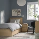Ліжко з 2 ящиками IKEA MALM 90х200 см шпон біленого дуба (191.398.27) - зображення 2
