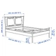 Ліжко IKEA BJORKSNAS 140х200 см береза (595.017.26) - зображення 8