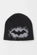 Шапка трикотажна чорна Batman H&M 1,5-4 роки (40006807) - зображення 1