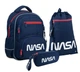 Шкільний набір Kite Education NASA 38x29x16 см 14.5 л (рюкзак+пенал+сумка для змінного взуття) синій SET_NS22-773S - зображення 1