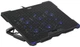 Подставка для ноутбука до 17" Crown CMLS-403 Black LED-подсветка Blue вентиляторы 6шт (70x15mm) - изображение 1