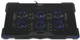Подставка для ноутбука до 17" Crown CMLS-403 Black LED-подсветка Blue вентиляторы 6шт (70x15mm) - изображение 3