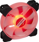 Вентилятор 120 mm Frime Iris Black Red LED подсветка (FLF-HB120MR8) - изображение 1