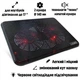 Подставка для ноутбука до 17" Crown CMLC-202T Black 2х140 мм подсветка Red - изображение 2