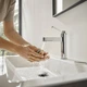 Смеситель для раковины HANSGROHE Finoris 100 76010000 , донный клапан Push-Open - изображение 2