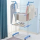 Багатоярусна сушарка для білизни, речей, одягу Garment rack with wheels складна, зручна у використанні, компактна, проста в складанні легка зручна для трансортування 5959 - изображение 1